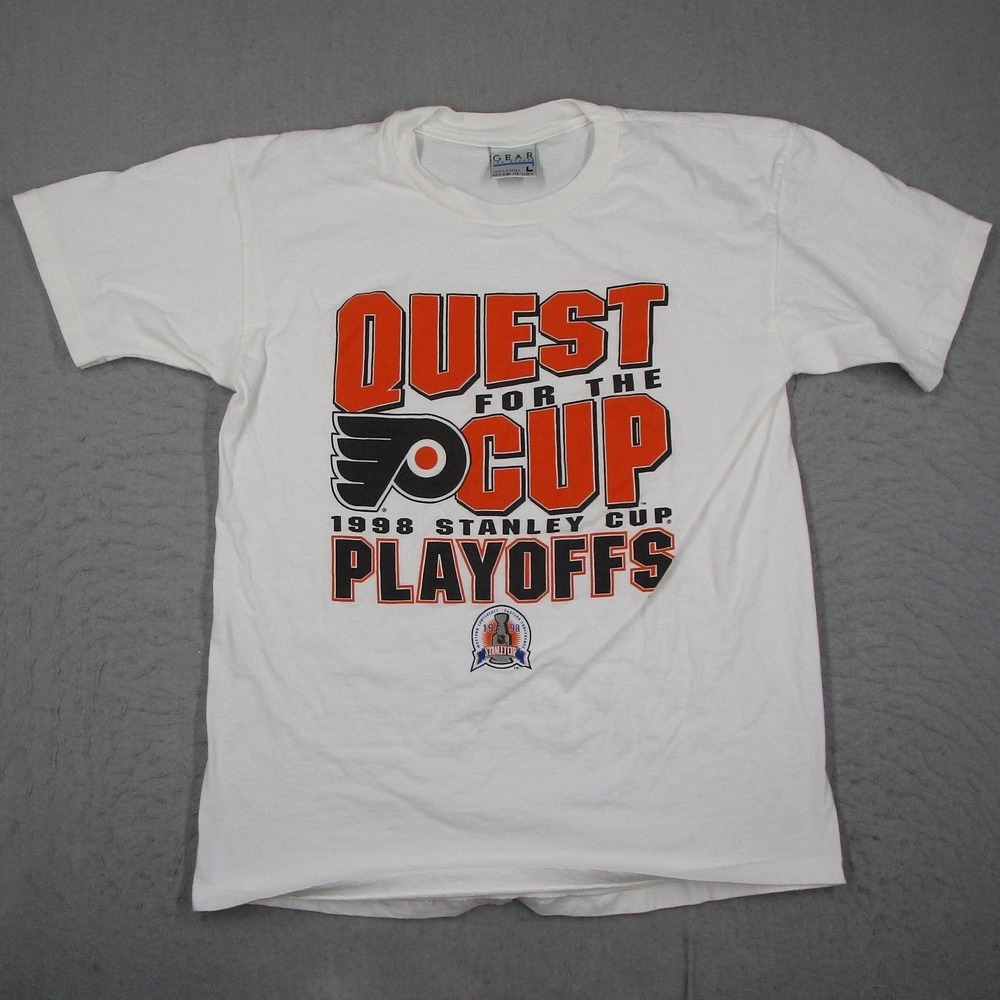 Vintage Gear For Sports Philadelphia Flyers 1998 Stanley Cup Playoffs Shirt L